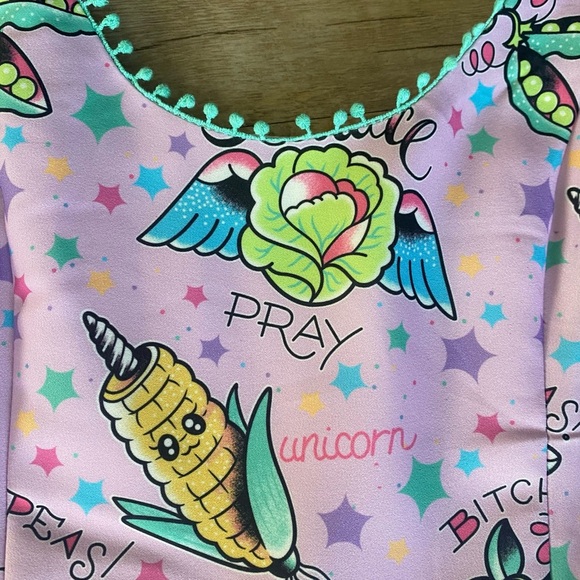 Sourpuss Dress Pun With Foods Retro Rockabilly - Picture 5 of 9